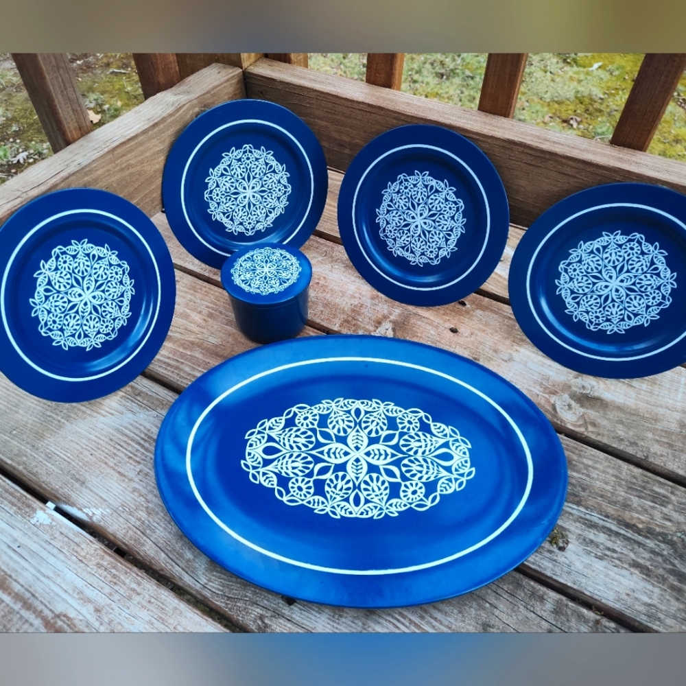 Vintage MCM Oneida Deluxe Melmac, 6 pc. set